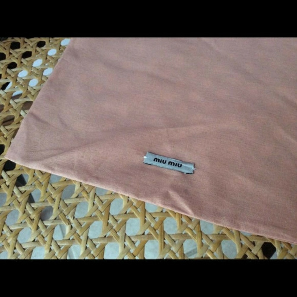 Miu Miu Pink / Peach Shoe Dust Bag